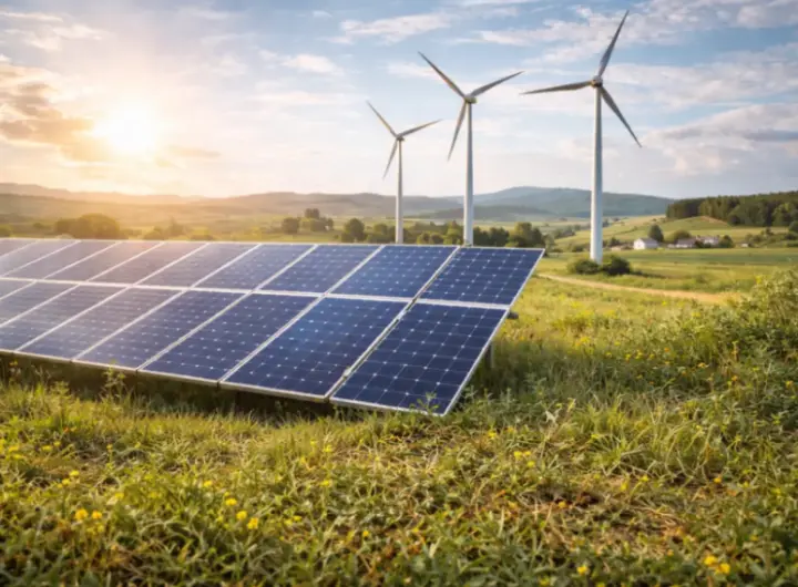 Pannelli solari e pale eoliche