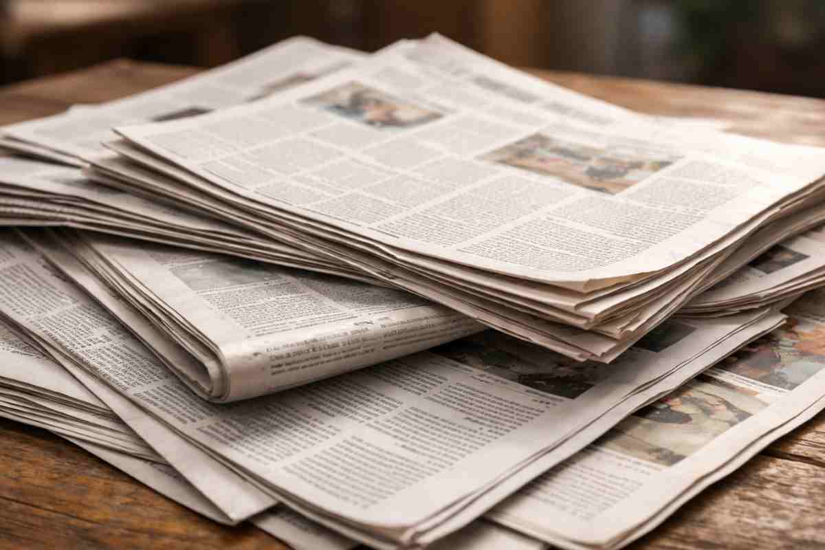 Fogli giornale come riutilizzarli per risparmio